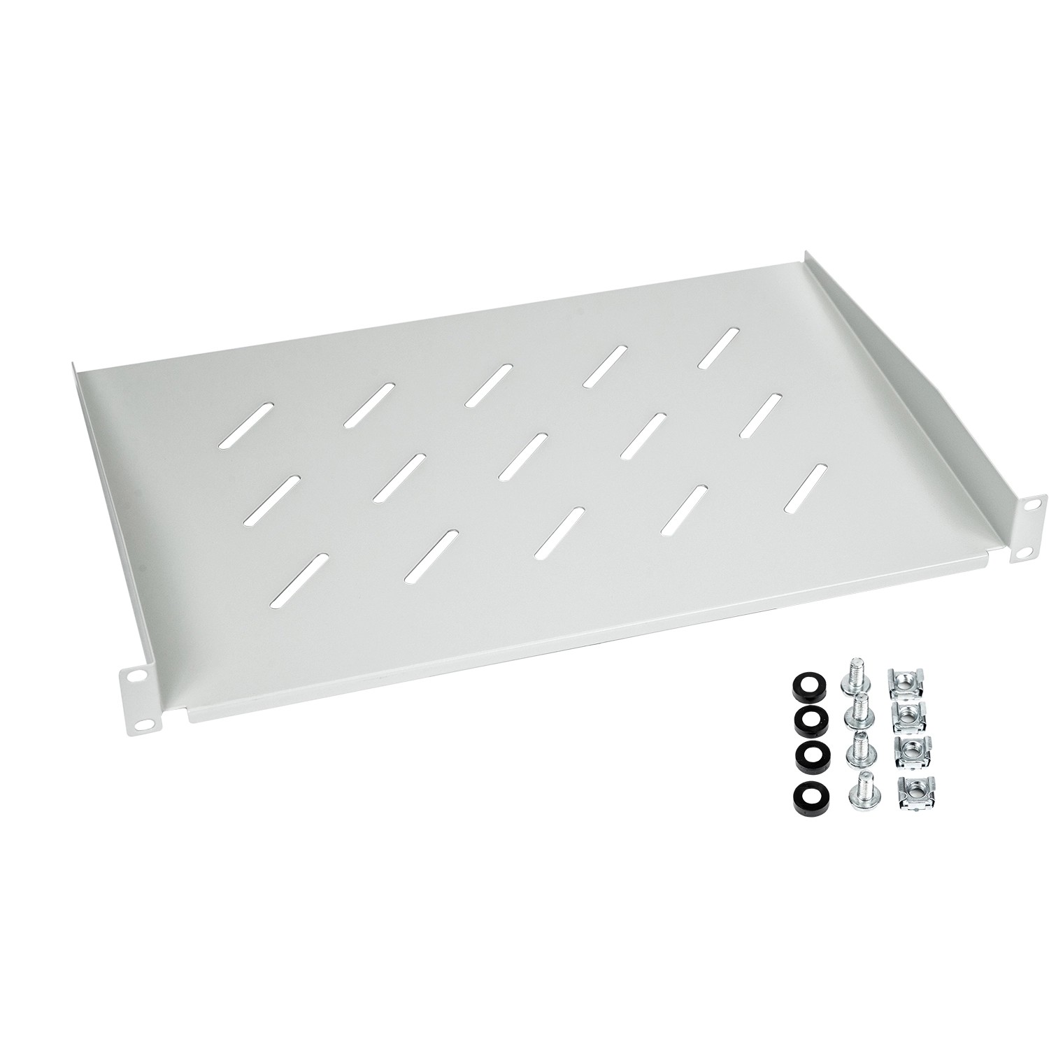 HMF 65499 Fachboden für Serverschrank  19 Zoll  1 HE  300mm Lichtgrau günstig online kaufen