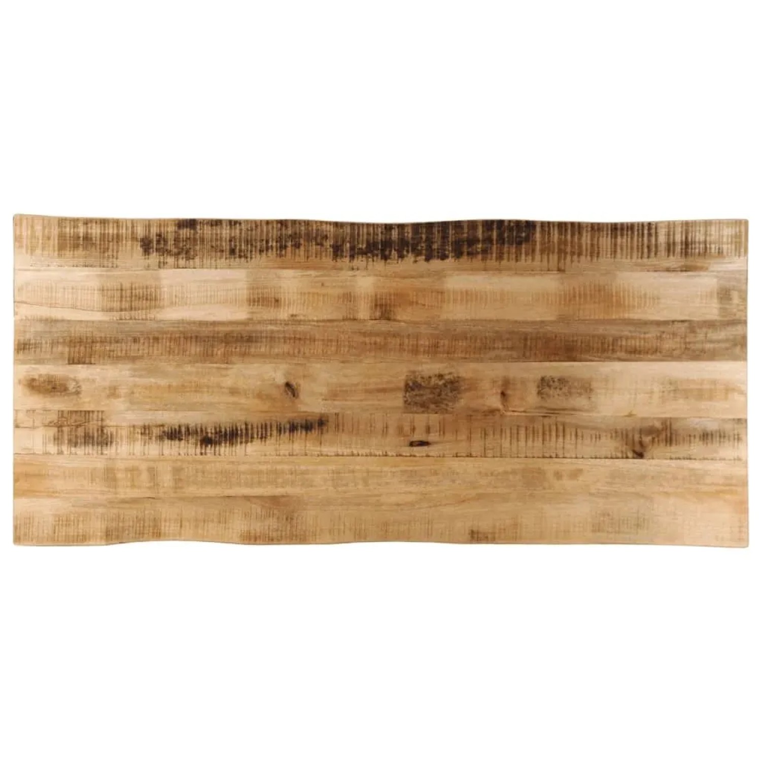 vidaXL Tischplatte mit Baumkante 140x60x2,5 cm Raues Mango Massivholz 370673