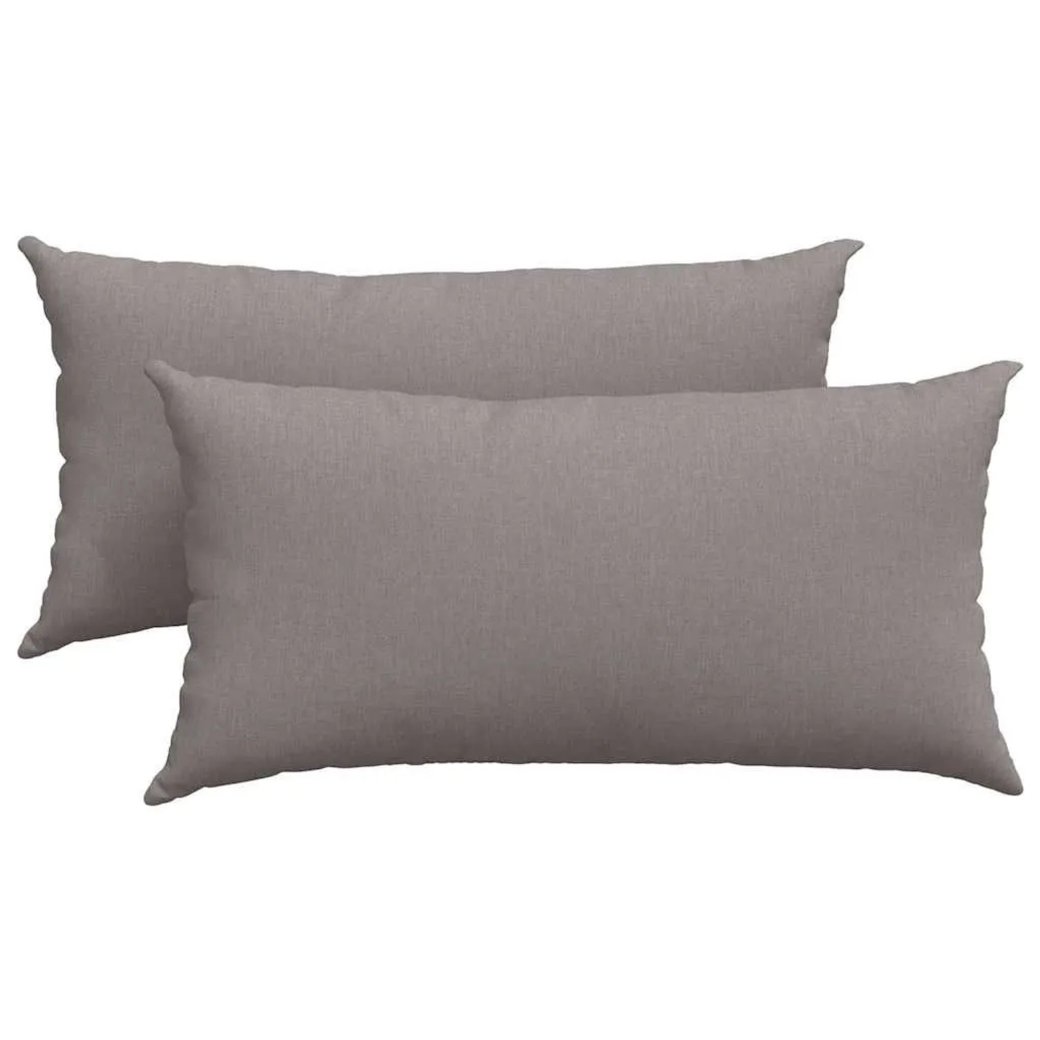vidaXL Sofakissen 2 Stück Taupe 80 x 40 cm Stoff 42013702