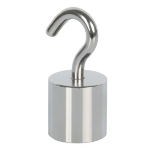 Fix-o-moll Magnethaken, 52 mm, silberfarben, zum Aufhängen von Haushaltshelfern.