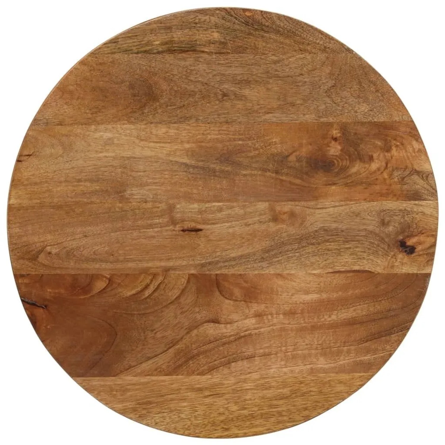 vidaXL Tischplatte Ø 50x2,5 cm Rund Massivholz Mango 370072