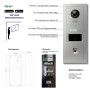 Goliath 2-Draht BUS IP Video Türsprechanlage mit Fingerprint, RFID, 7 Zoll in Silber/Weiß.