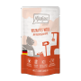 Mjamjam Katzen-Nassfutter Quetschie Wild mit Apfel, getreidefrei und mit hohem Fleischanteil.