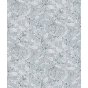 Sanders & Sanders Tapete Gezeichnete Blätter Hellblau 53 Cm X 1005 M 640747