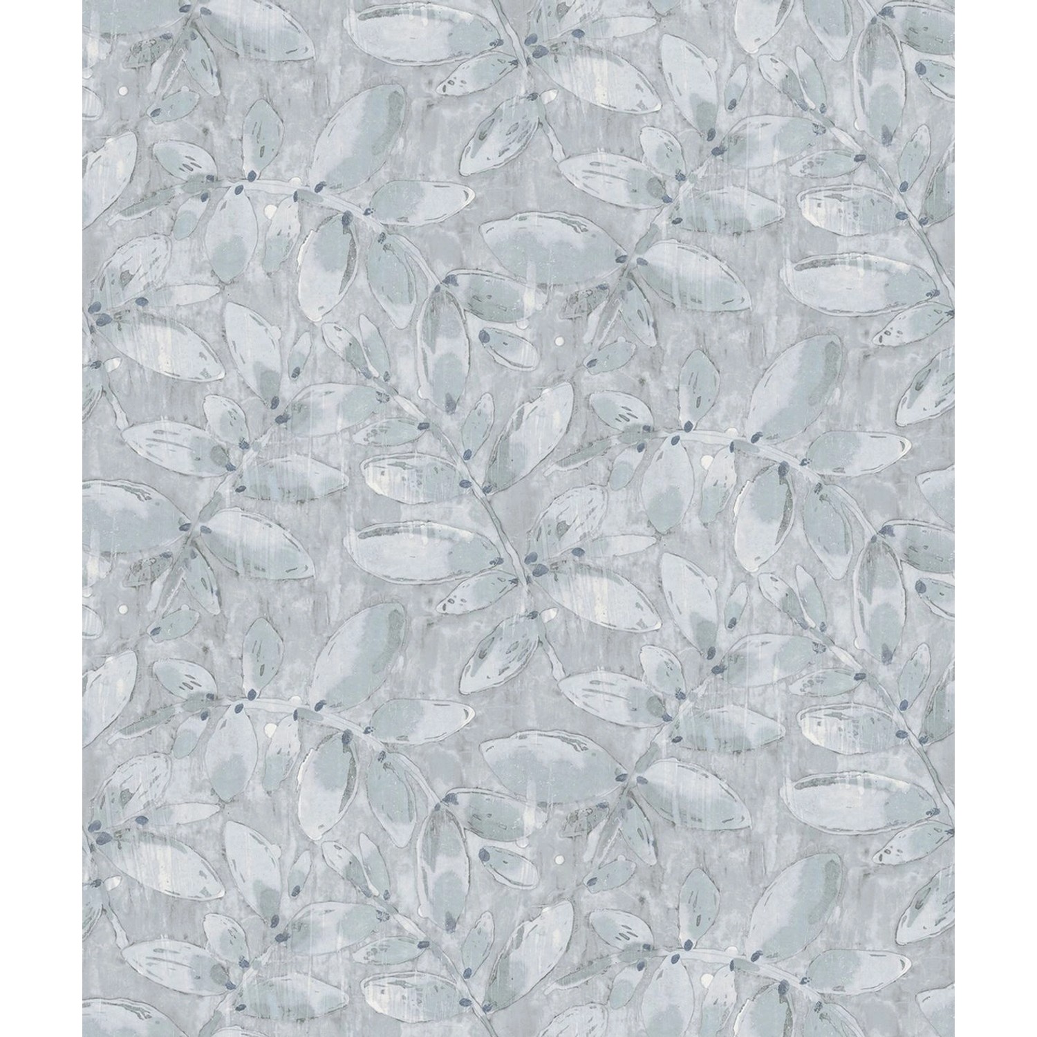 Sanders & Sanders Tapete Gezeichnete Blätter Hellblau 53 Cm X 1005 M 640747 günstig online kaufen