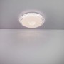 Weiße LED-Deckenleuchte Eddie, Ø 50 cm, mit Farbwechsler und Dimmfunktion.