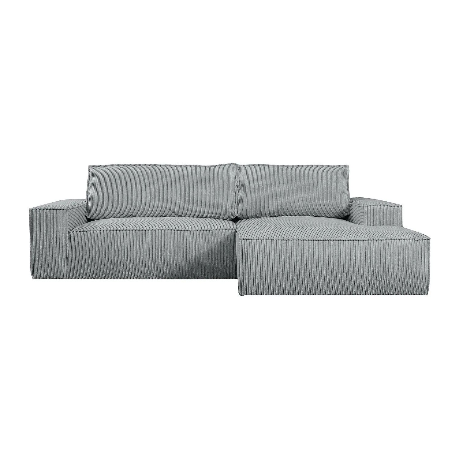 Vente-unique Schlafsofa Amelia Hellgrau 267 cm