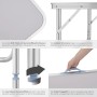 Tectake Campingtisch Lothar Klappbar Wetterfest  75 x 55 x 68 cm Grau_4