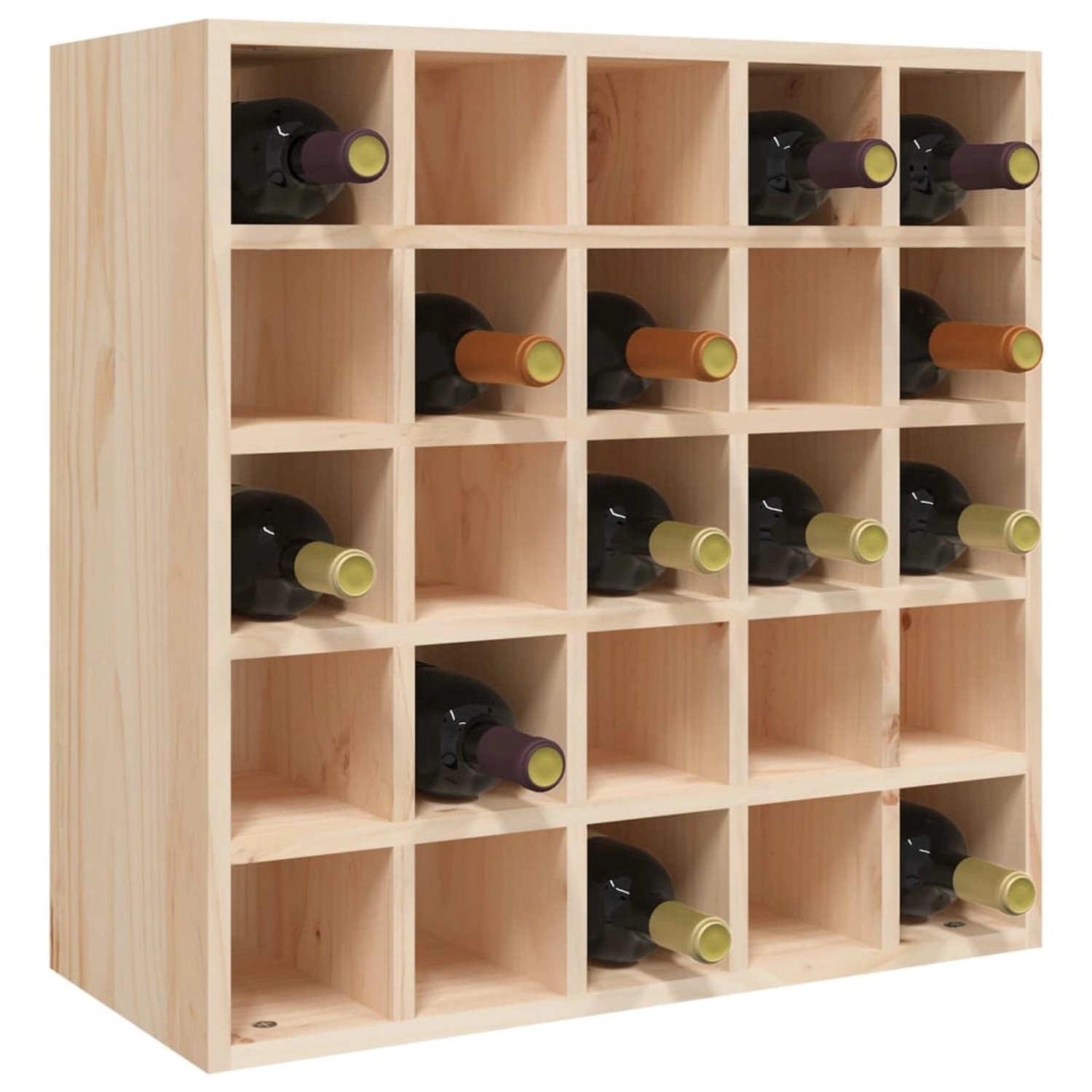 vidaXL Barschrank Weinregal 56x25x56 cm Massivholz Kiefer (1-St) günstig online kaufen