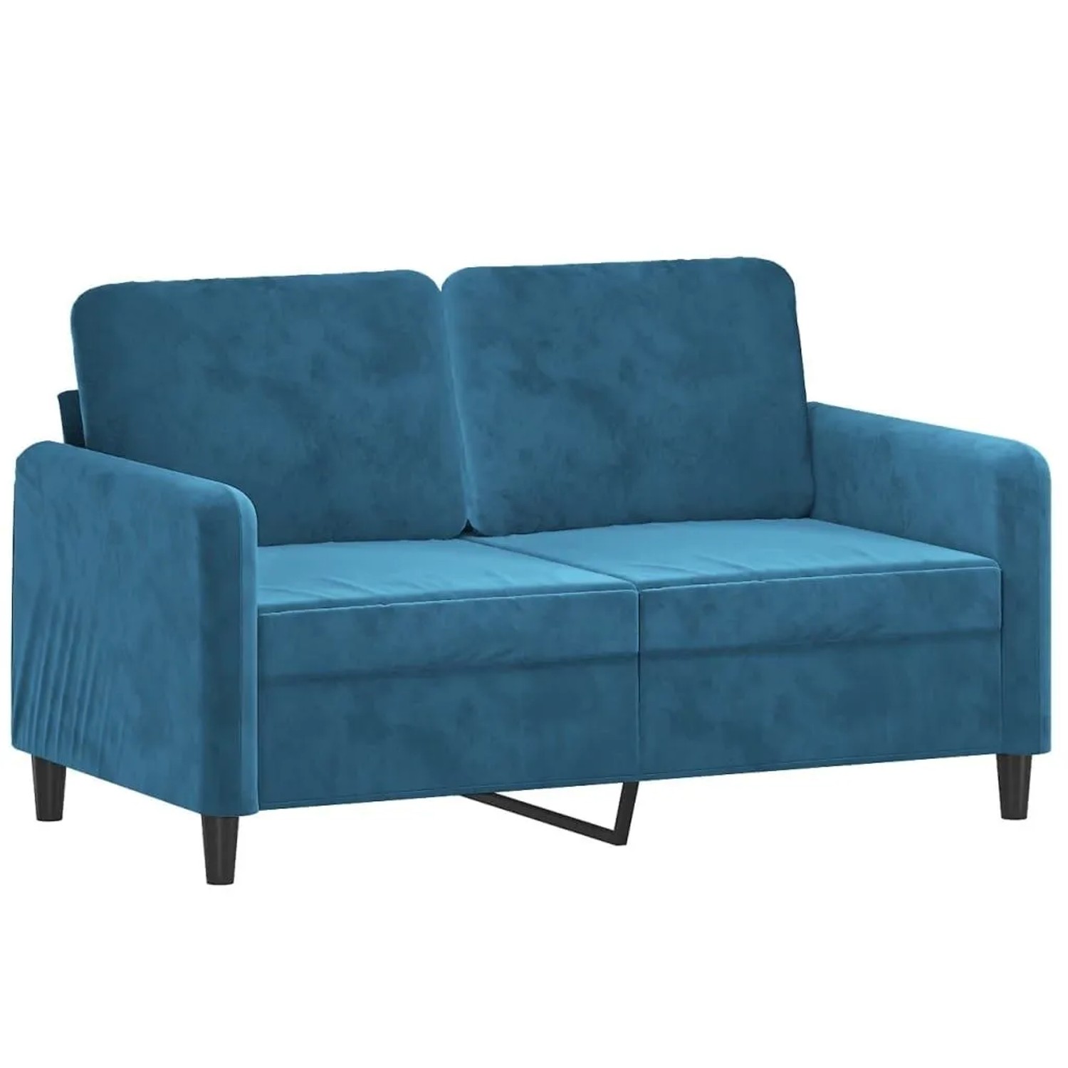 vidaXL 2-Sitzer-Sofa Blau 120 cm Samt 359441