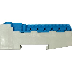 Pollmann N-Klemme, blau, für DIN-Tragschiene, steckbar.