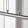 Detailaufnahme der Lindby Pendelleuchte Simeon aus Alu und Glas, 4-flammig.