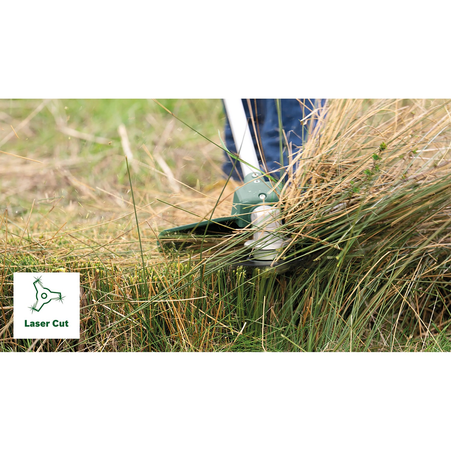 Bosch Elektro-Rasentrimmer AFS 23-37 schneidet hohes Gras und Wildwuchs. Leistungsstarke Sense für präzise Gartenarbeit.