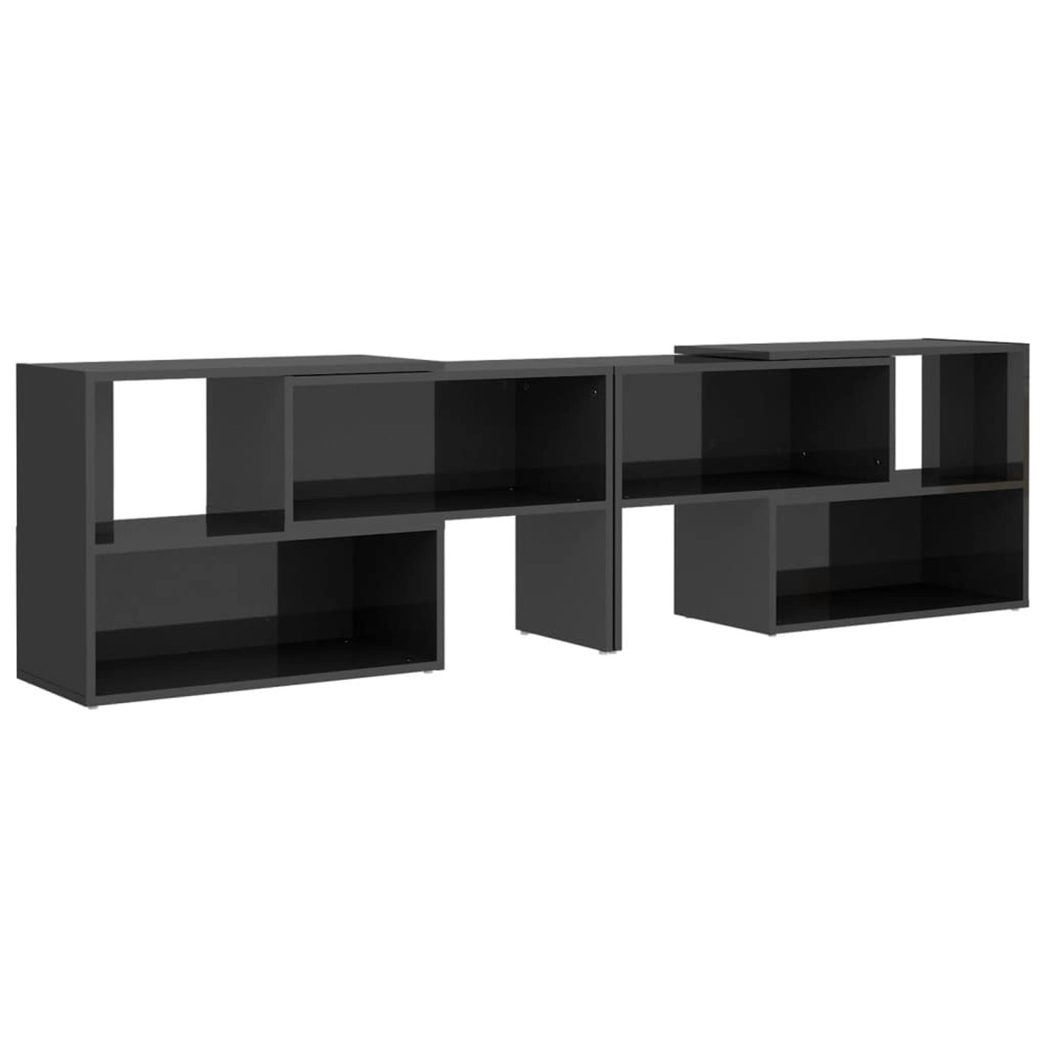 Tv-schrank Hochglanz-grau 149x30x52 Cm Spanplatte günstig online kaufen