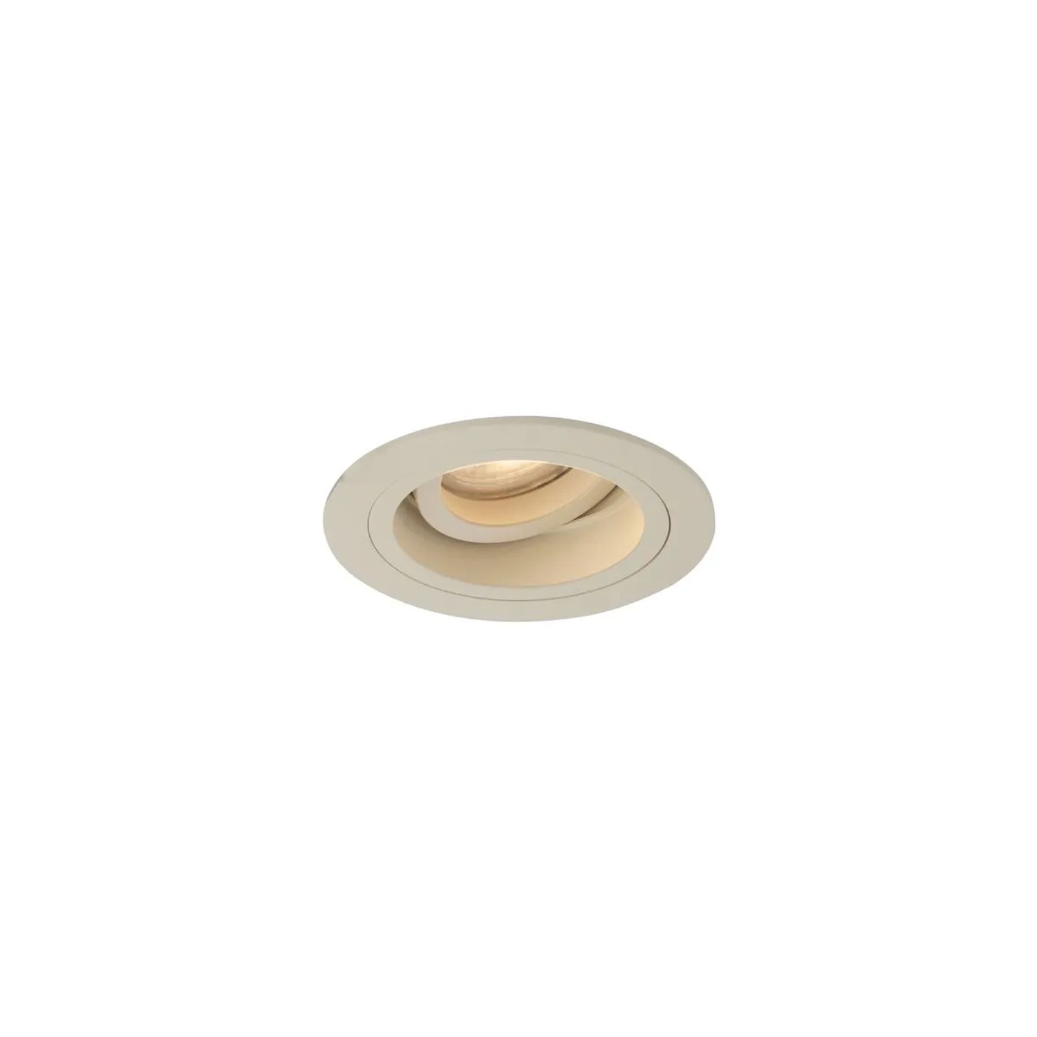 QAZQA Moderner Einbaustrahler Beige GU10 50mm Schwenk  und Drehbar Chuck