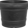 Anthrazitfarbener Geli Pflanztopf Palermo, ca. 80 cm hoch, ideal für Garten und Outdoor.