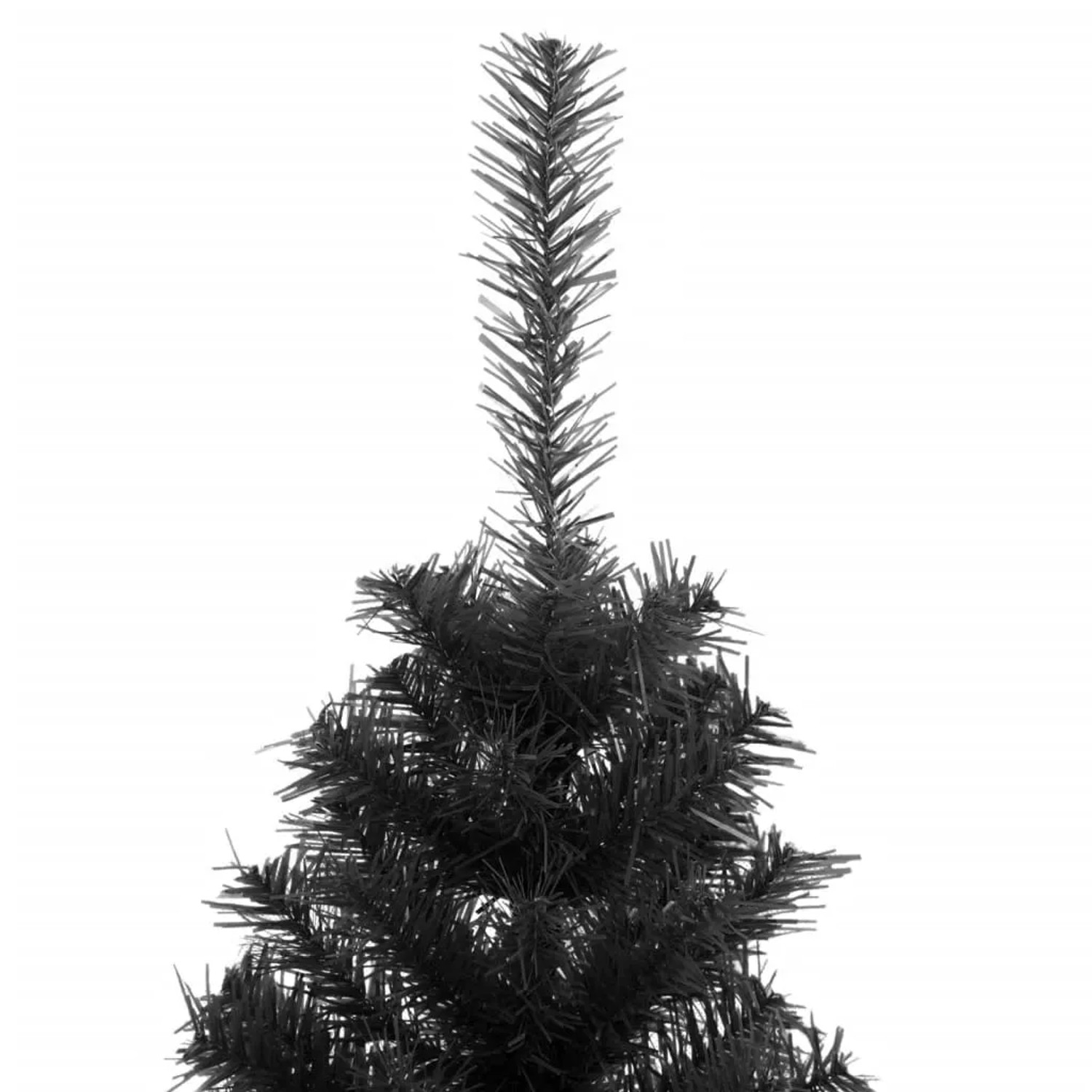 vidaXL Künstlicher Weihnachtsbaum mit Ständer Schwarz 150 cm PVC