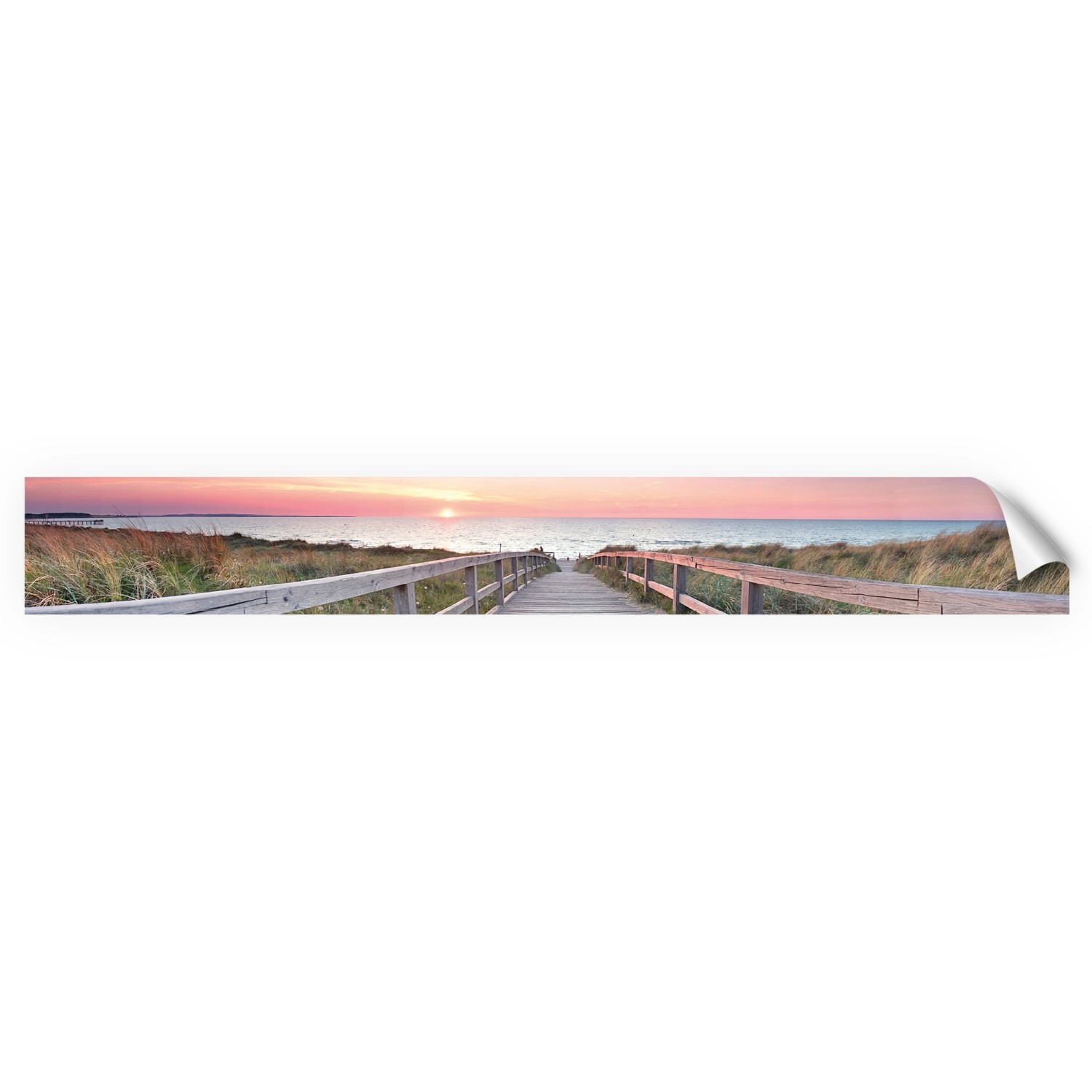 Myspotti Küchenrückwandfolie Ostseestrand Selbstklebend 450 cm x 60 cm
