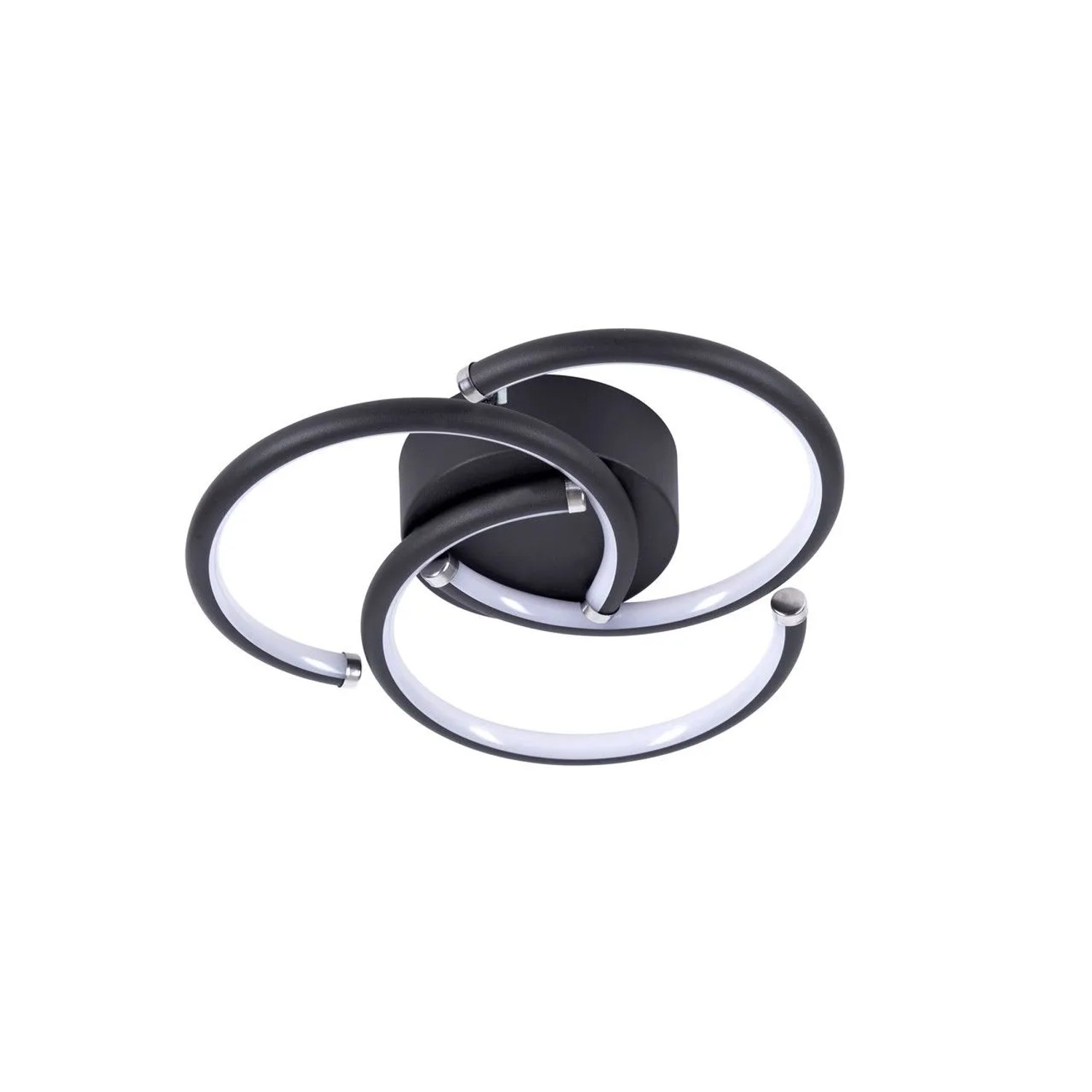 Nettlife Deckenleuchte aus Metall L 24cm Schwarz