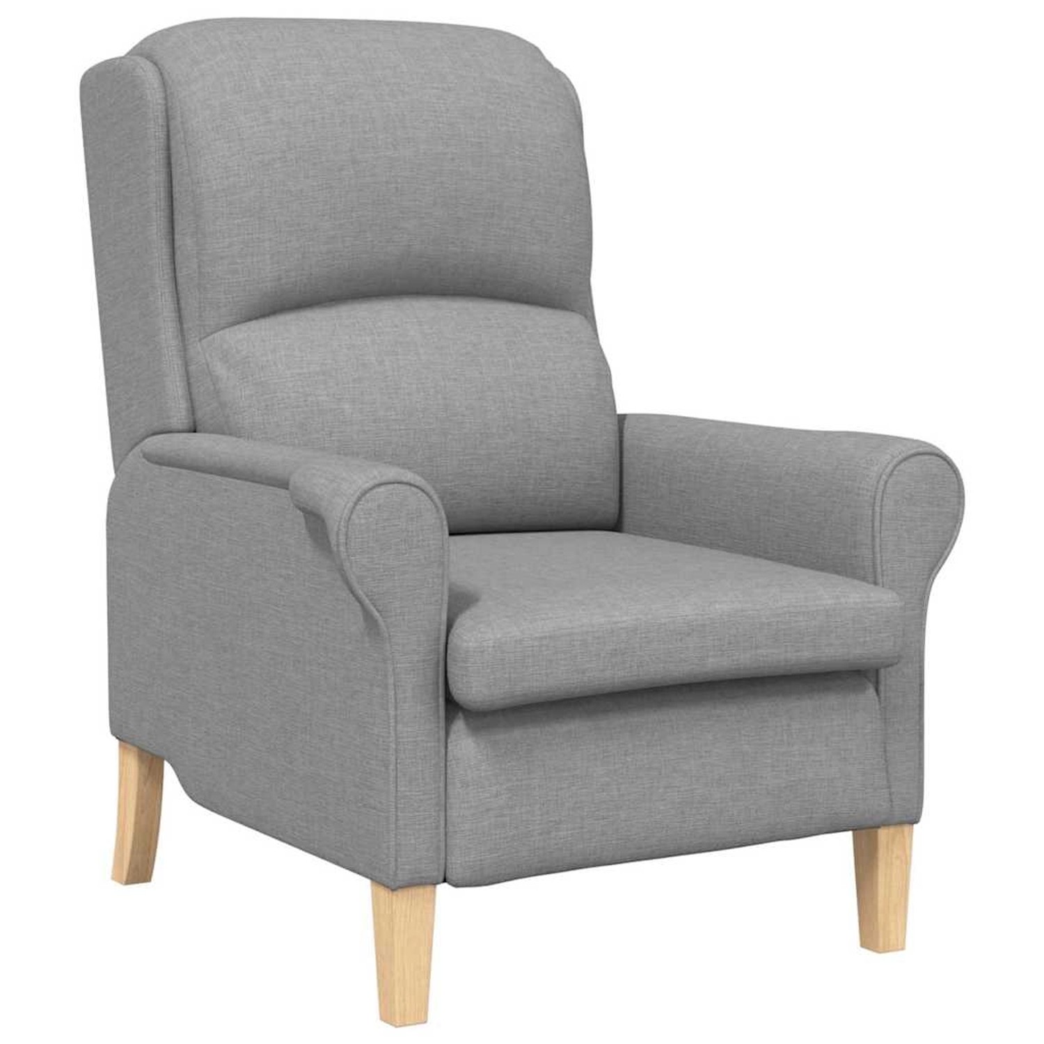 vidaXL Sessel Hellgrau 76 x 94 x 102 cm Stoff 42009840 günstig online kaufen