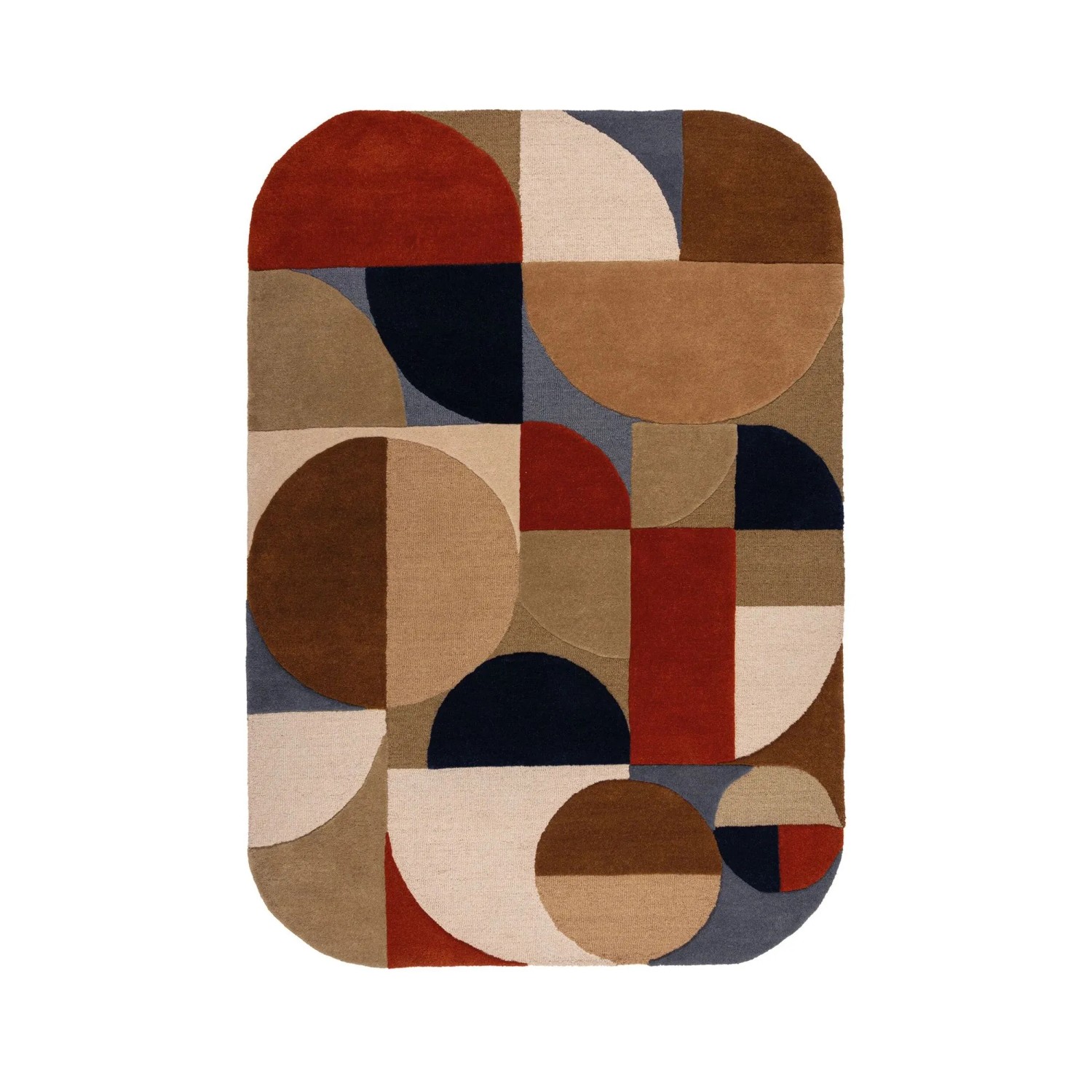 Flair Rugs Wollteppich Mia Arch 160 cm x 230 cm Terracotta