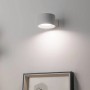 Weiße EGLO LED Wandleuchte MURAGLIE mit Akku, Touch-Dimmer und rundem Design.