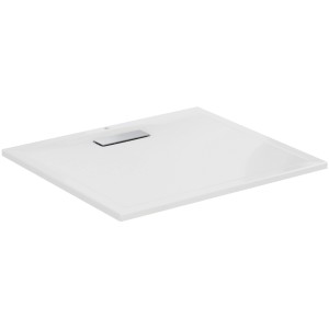 Rechteckige, flache, weiße Ideal Standard Duschwanne Ultra Flat New, 90x80 cm.