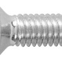 Verzinkte LUX Gewindeschraube M4, 16 mm, Senkkopf mit Schlitz, 100 Stück.