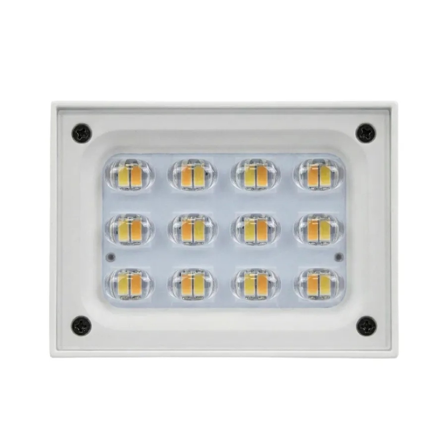 Detailaufnahme der LUXULA Solar Wandleuchte mit LED-Leuchtmittel in Weiß.