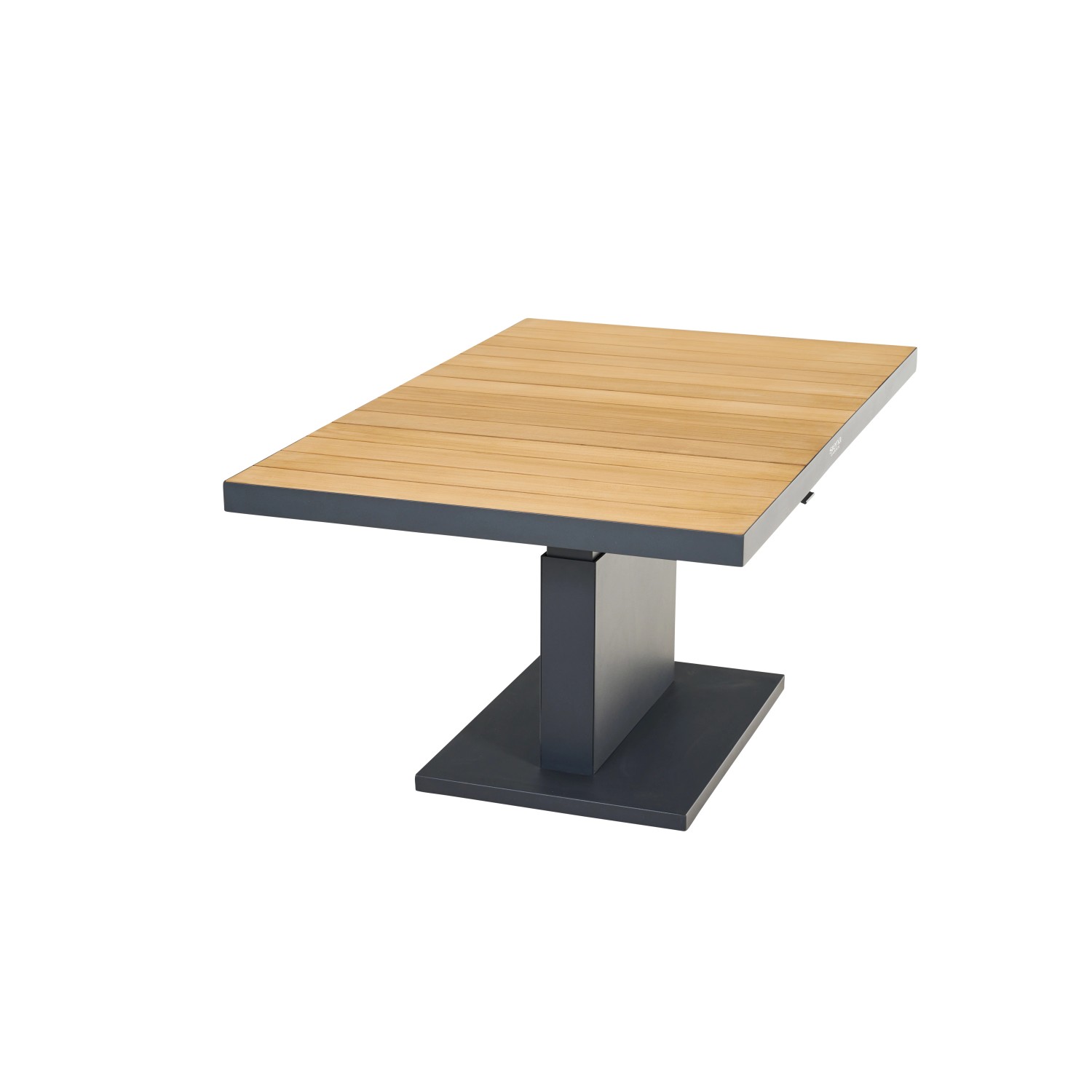 Rechteckiger Siena Garden Gartentisch Talina aus Teakholz, 85x140 cm. Moderner Esstisch für den Garten.