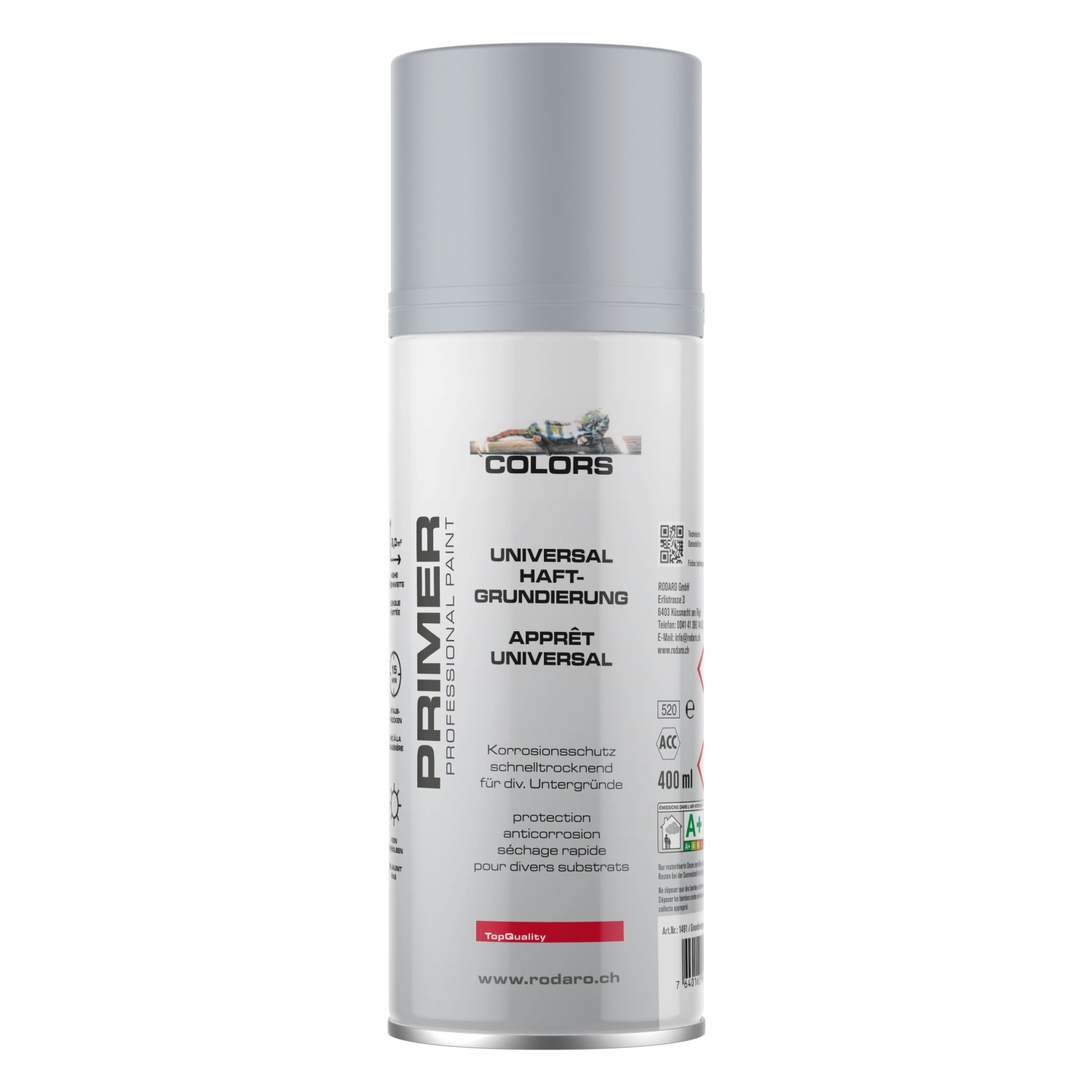 COLORS Universalgrundierung Sprühlack 400ml Grau