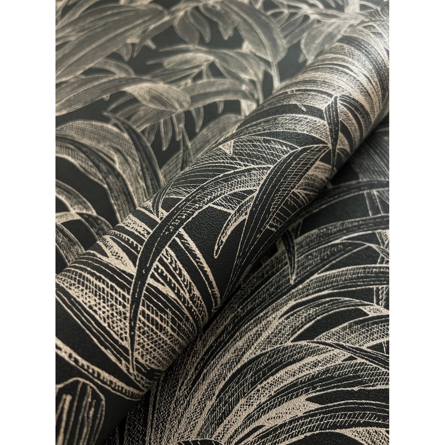 Newroom Vliestapete Trissa Black Dschungel Modern günstig online kaufen