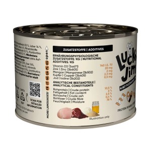 Lucky Jim Hunde-Nassfutter Mini Adult Huhn & Leber, 200g Dose.