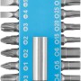 Bosch Schrauberbit-Set, 21-teilig, mit Snap-Hook. Bits für gängige Schrauben, hellblaue Halterung.