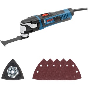 Bosch Professional GOP 55-36 Multicutter im Karton mit Zubehör.