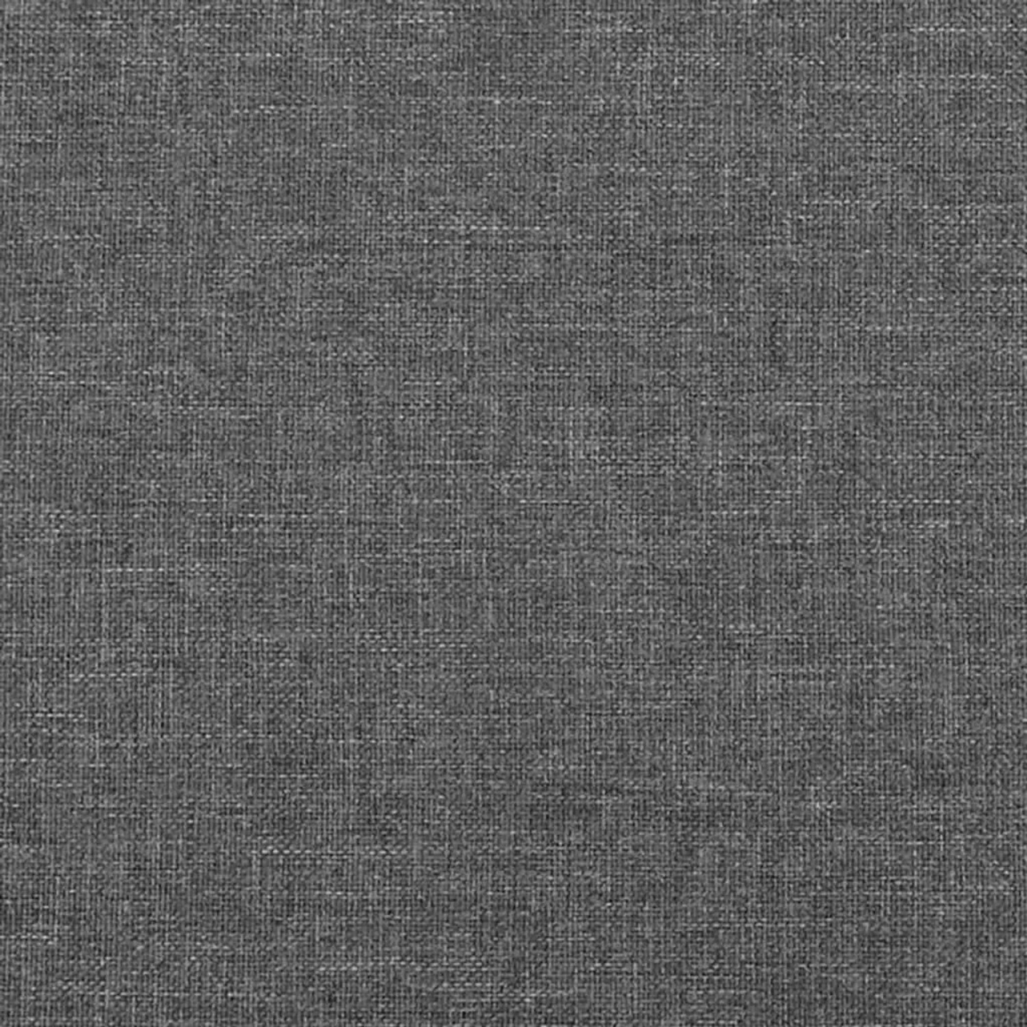 Detailaufnahme des dunkelgrauen Stoffbezugs für das vidaXL Bettgestell.