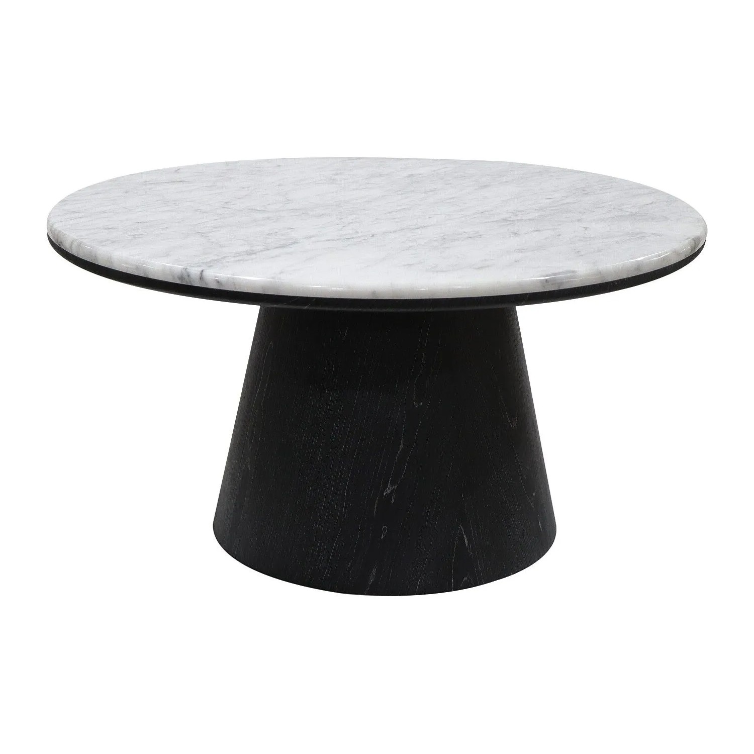 Vente-unique Couchtisch Sadura Schwarz  Weiß 80 cm