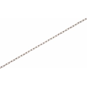 Bleifarbene Uhrkette, 1,6 mm stark, als Meterware für Deko-Zwecke.