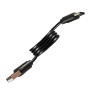 Schwarzes USB-Ladekabel für LED's Work Akku-Taschenlampe.
