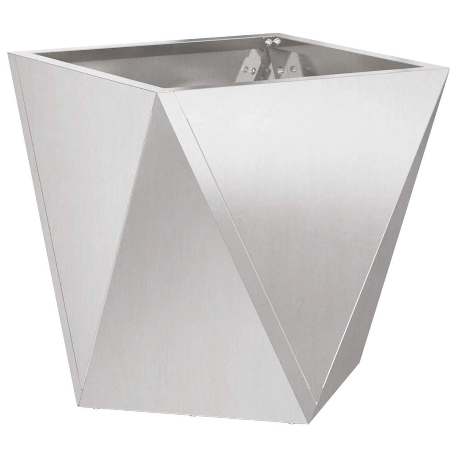 vidaXL Pflanzkübel Silber 50 x 50 x 50 cm Edelstahl 883844 günstig online kaufen