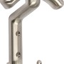 Vernickelter Wandhaken 1064 aus Metall, ideal für Jacken und Handtücher.