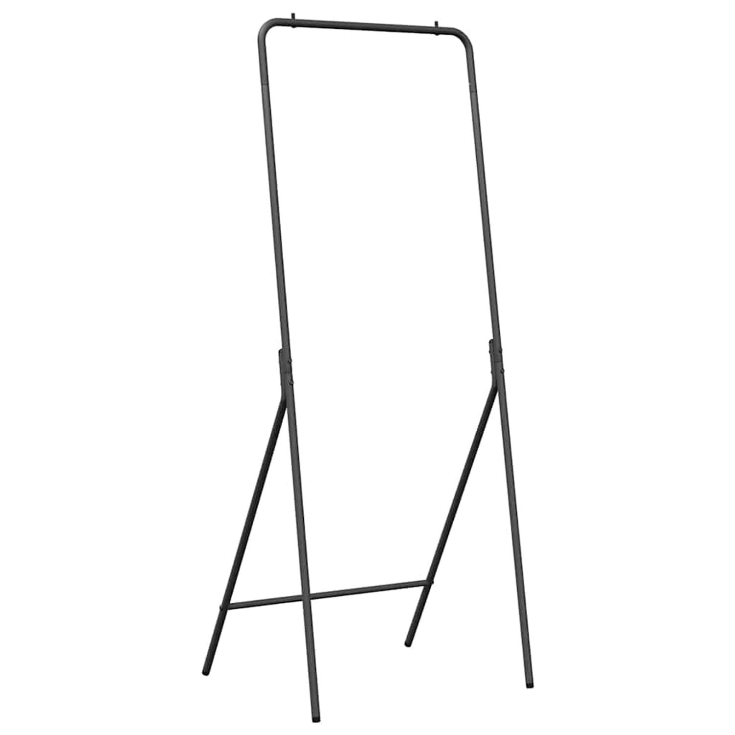 vidaXL Kleiderständer Schwarz 60 x 53 x 155 cm Stahl 868475