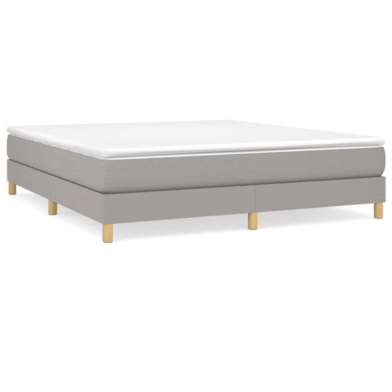 Vidaxl Boxspringbett Hellgrau 160x200 Cm Stoff günstig online kaufen