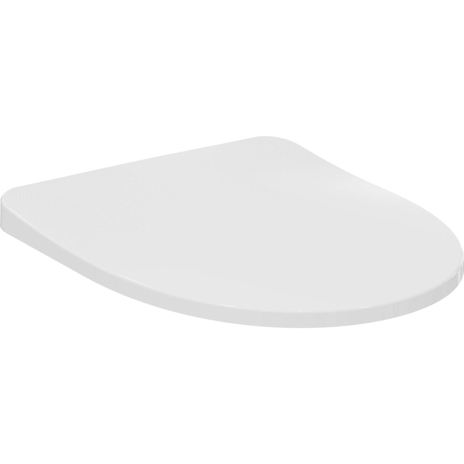 Weißer Ideal Standard WC-Sitz i.life A mit Softclosing und Wrapover-Design.