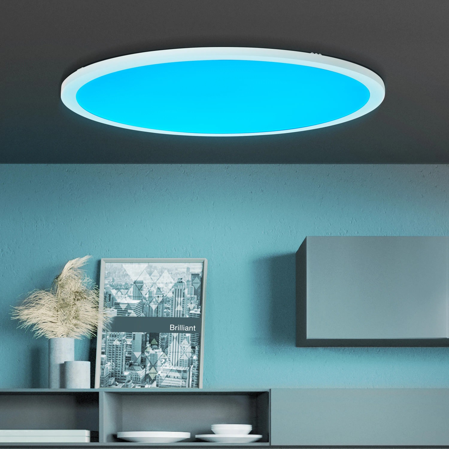 LED-Deckenpanel 40x40 Cm Mit RGB & Fernbedienung – Dimmbar, Farbwechsel, 2400 Lumen