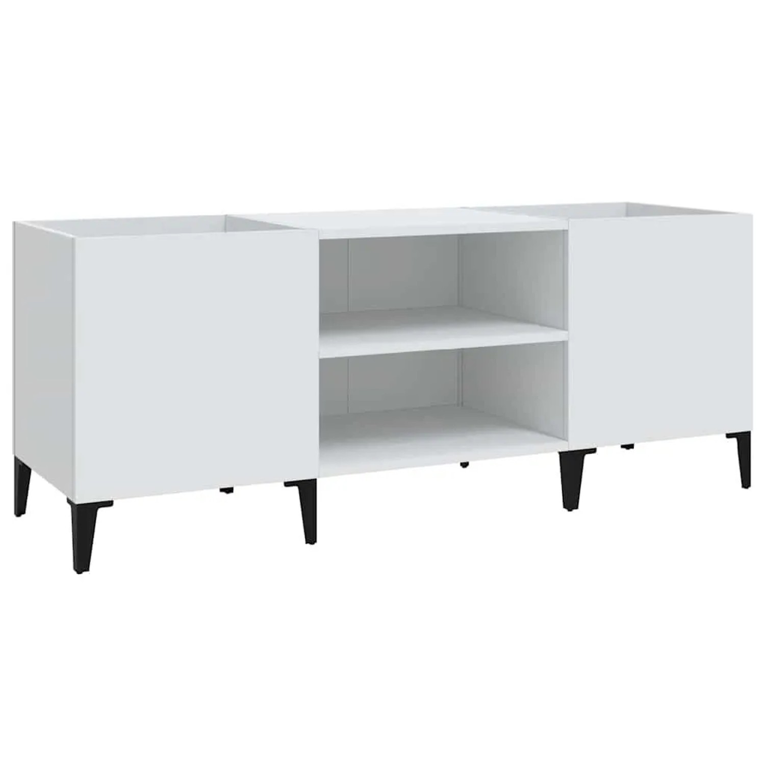 vidaXL Plattenschrank Weiß 121x38x48 cm Holzwerkstoff 831933