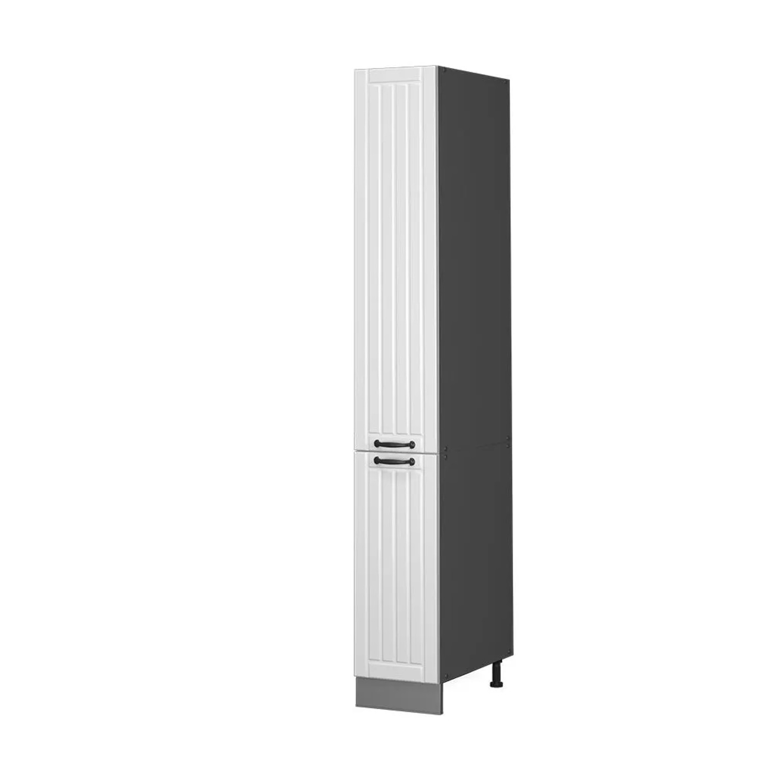 Vicco Apothekerschrank Fame-Line Medizinschrank für die Küche Anthrazit Weiß 30 cm