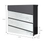ML-Design Standbriefkasten in Anthrazit-Marmoroptik mit Zeitungsfach und 120cm Pfosten.