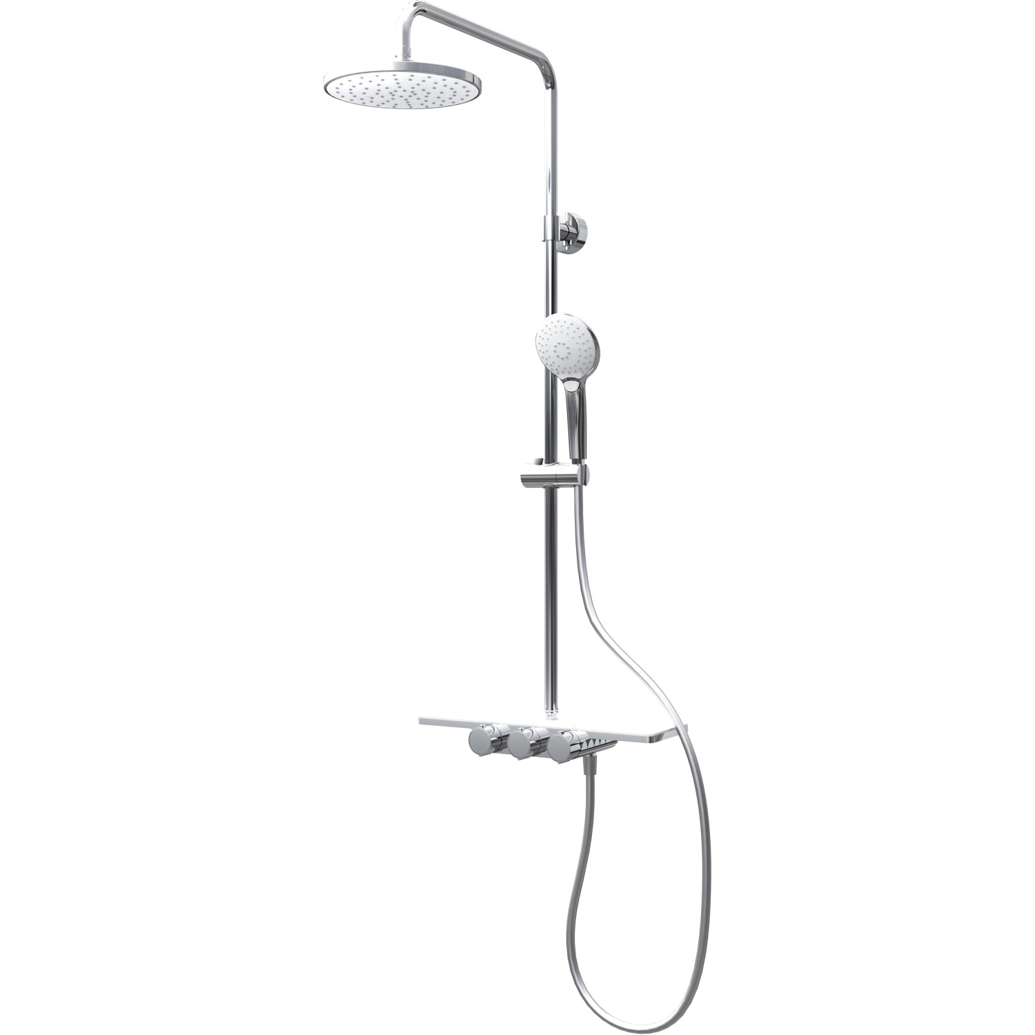 Schulte Duschsystem Rain III Modern mit Ablage