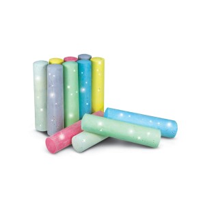 Xtrem Straßenmalkreide Kreidespass Glitzer, 20 Stifte in verschiedenen Farben.